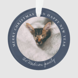 Personalisiertes Foto des klassischen Hahnentrittm Ornament