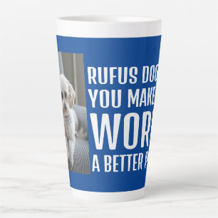 Personalisiertes Foto Die Welt zu einem besseren O Milchtasse