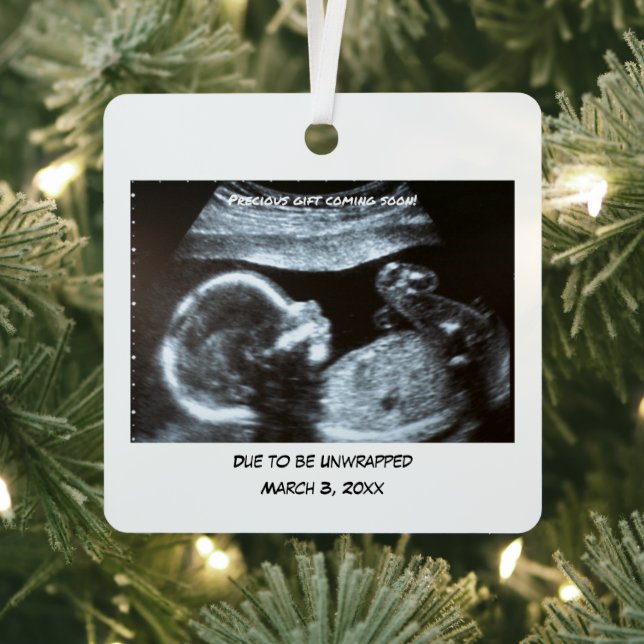 personalisiertes Foto "due bald" Ornament Aus Metall (InSitu)