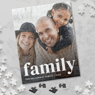 Personalisiertes Foto einer modernen Familie