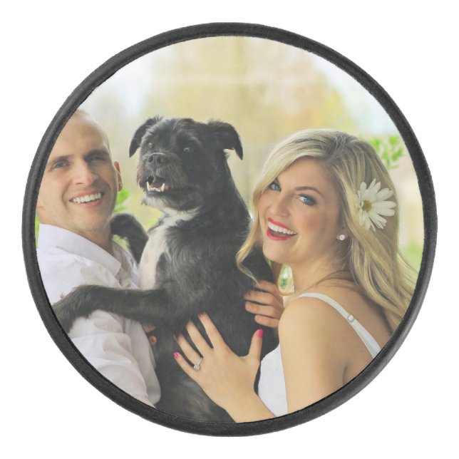 Personalisiertes Foto Eishockey Puck (Vorderseite)