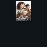 Personalisiertes Foto Elegantes Familienskript Leinwanddruck<br><div class="desc">Ein Kunstwerk, Deine Familie! Erstellen Sie einen einzigartigen und personalisierten Leinenprint mit einem eleganten Skript für das Wort "Familie". Passen Sie diesen Druck mit Ihrem beliebtesten Foto aus der Familie an. Ein schönes Stück für das Kaminzimmer, Schlafzimmer, Büro oder Familienzimmer. Kontaktieren Sie info@lddesignloft.com, um Hilfe zu diesem Template zu erhalten....</div>