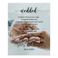 Personalisiertes Foto Elegantes Hochzeitgedicht
