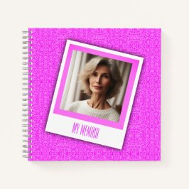 Personalisiertes Foto Elegantes Rosa Notizbuch
