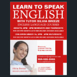 Personalisiertes Foto, Englischkurs Flyer<br><div class="desc">Personalisierte Fotografie,  Englischsprachige Kurse Werbung Flyer durch den Business Card Store.</div>