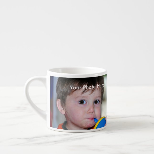Personalisiertes Foto Espresso Tasse (Links)