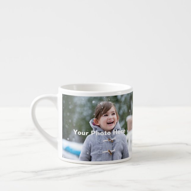 Personalisiertes Foto Espresso Tasse (Links)
