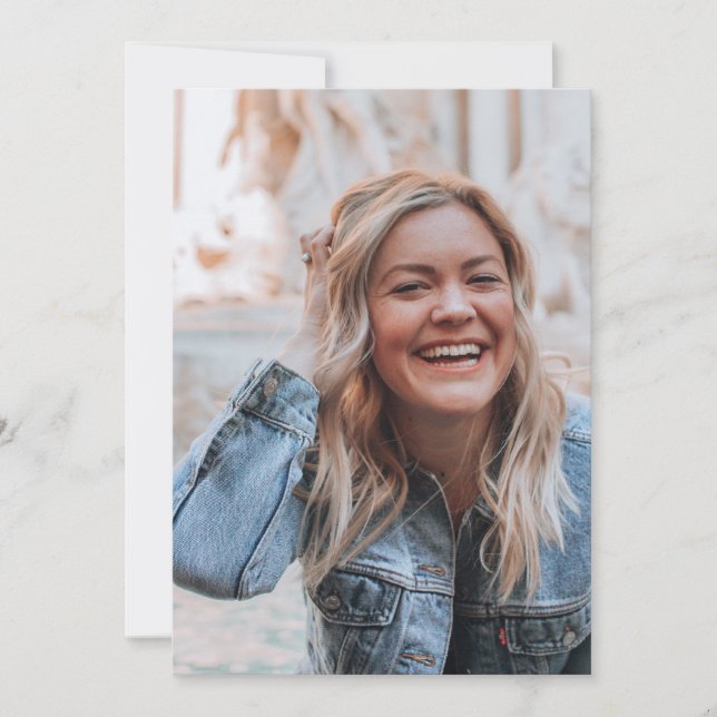 Personalisiertes Foto Feiertagskarte (Vorderseite)