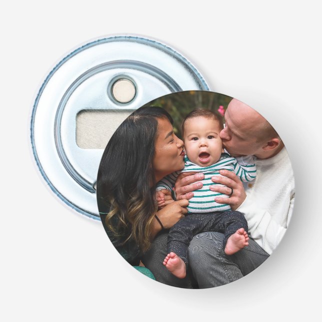 Personalisiertes Foto Flaschenöffner (Vorderseite)