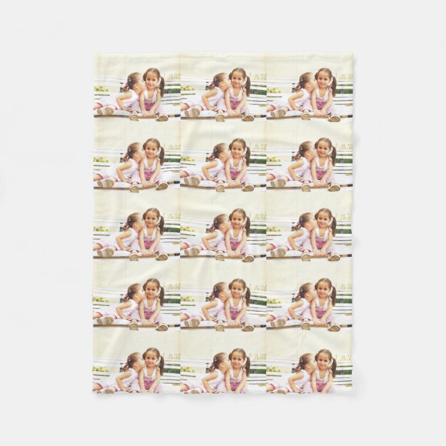 Personalisiertes Foto Fleece Decke. Mach dein eige (Vorderseite)