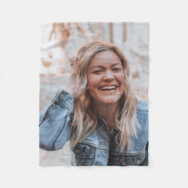Personalisiertes Foto Fleecedecke (Vorderseite)