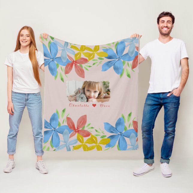 Personalisiertes Foto Fleecedecke (Beispiel)