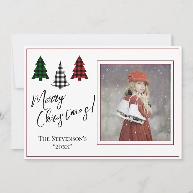 Personalisiertes Foto Frohe Weihnachten Weihnachte (Vorderseite)