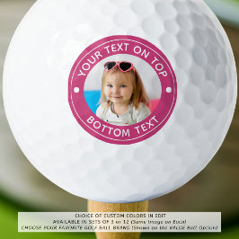 Personalisiertes Foto für benutzerdefinierte Farbe Golfball