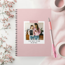 Personalisiertes Foto für die beste Mama Rosa Notizblock