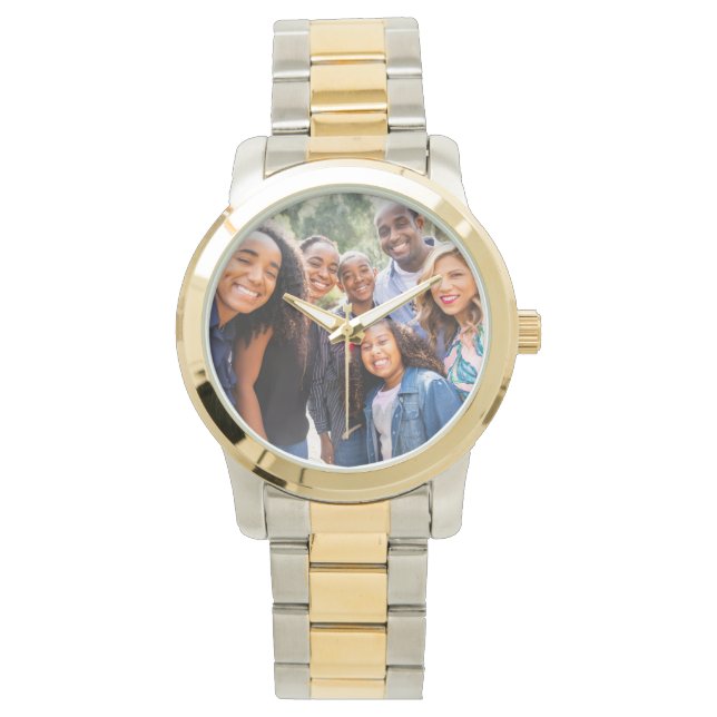Personalisiertes Foto für Familien - Mama Armbanduhr (Vorderseite)