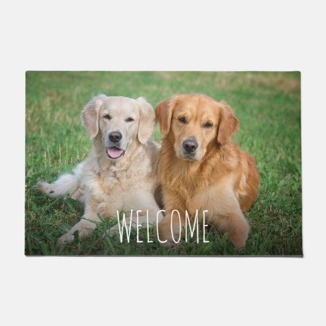 Personalisiertes Foto für Haustiere Hauskatze Fußmatte (Vorderseite)