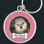 Personalisiertes Foto für Haustiere mit Dog-Knoche Schlüsselanhänger<br><div class="desc">Fügen Sie Ihr Lieblings-Foto hinzu!</div>