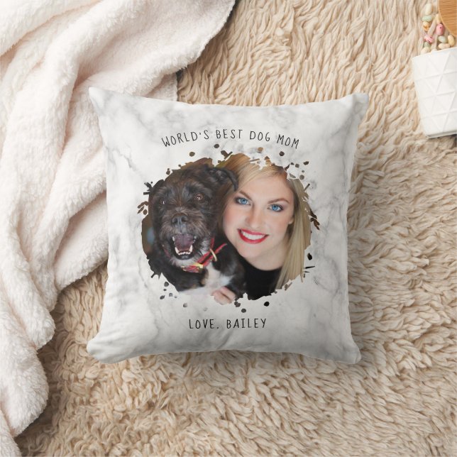 Personalisiertes Foto für Haustiere Splash Weltbes Kissen (Decke)