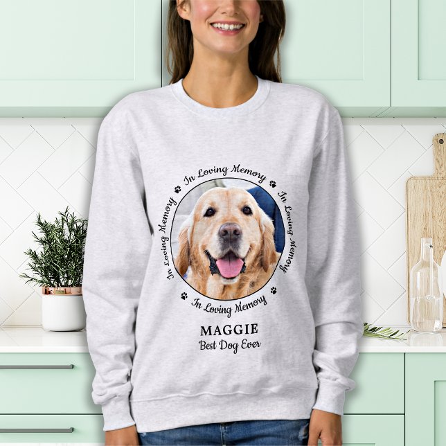 Personalisiertes Foto für Hunde-Gedächtnis Sweatshirt (Von Creator hochgeladen)