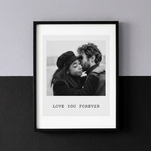 Personalisiertes Foto – Für immer Liebe Poster