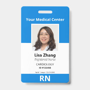 Personalisiertes Foto für Krankenhausmitarbeiter Ausweis