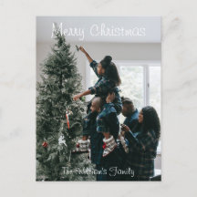 Personalisiertes Foto für moderne Weihnachtsfamili