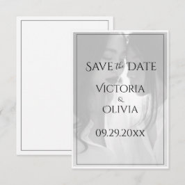 Personalisiertes Foto Gay Lesbian Save the Date
