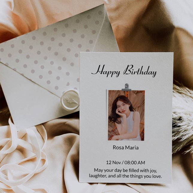 Personalisiertes Foto Geburtstagskarte Feiertagskarte (Personalised Photo Birthday Card)