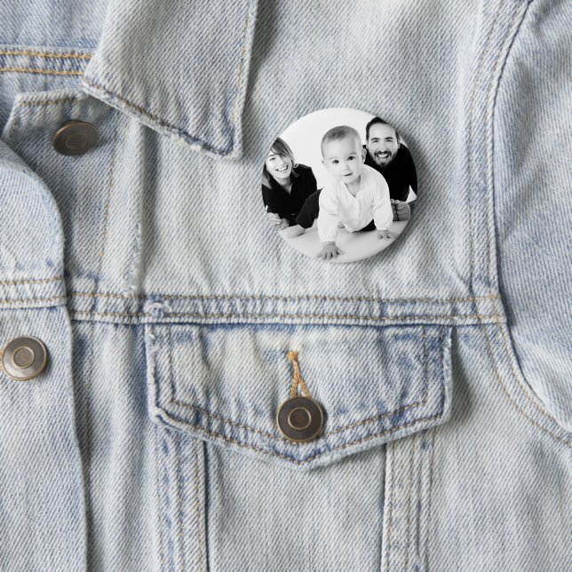 Personalisiertes Foto Geschenk für Ihm Button Butt (Beispiel)