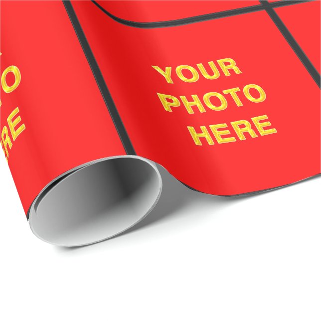 Personalisiertes FOTO Geschenk-Verpackungs-Papier Geschenkpapier (Rolleneckpunkt)