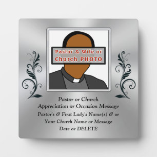 Personalisiertes Foto, Geschenke für Pastor, Fotoplatte