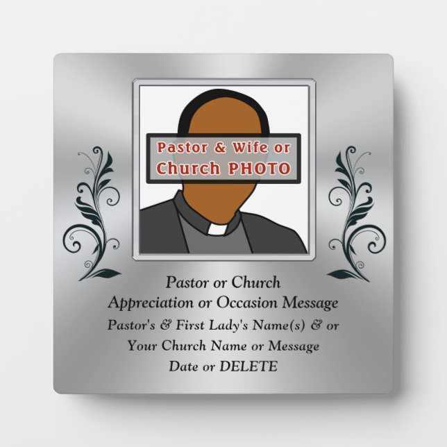 Personalisiertes Foto, Geschenke für Pastor, Fotoplatte (Vorderseite)