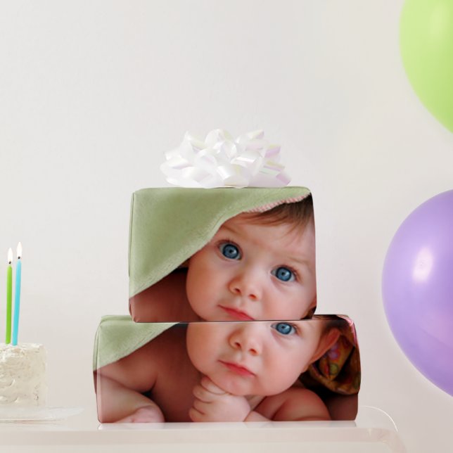 Personalisiertes Foto Geschenkpapier (Partygeschenke)