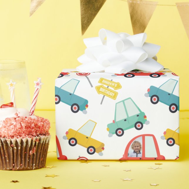 Personalisiertes Foto Geschenkpapier (Geburtstagsparty)