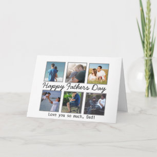Personalisiertes Foto Glückwunschkarte des Vaters Karte