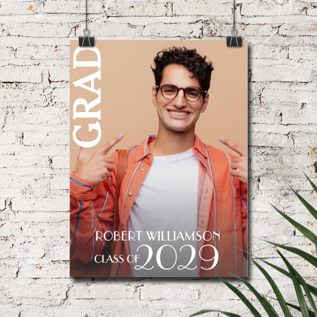 Personalisiertes Foto Graduate Poster (Personalized Photo Graduate Poster, INSTANT DOWNLOAD and/or PRINTED)