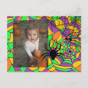 Personalisiertes Foto Halloween Postkarte
