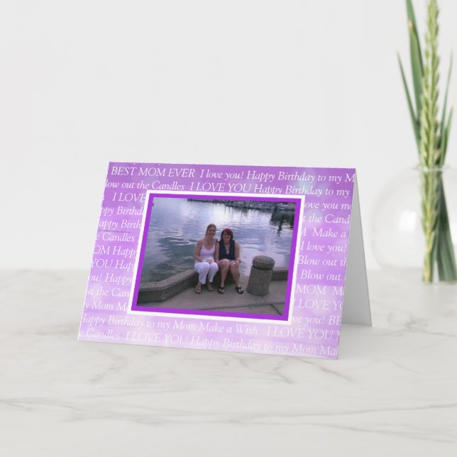 Personalisiertes Foto Happy Geburtstag zu meiner M Karte (Vorderseite)