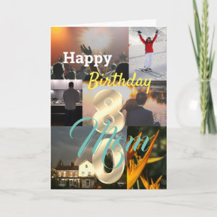 Personalisiertes Foto Hochladen 80. Geburtstag Karte