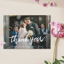 Personalisiertes Foto Hochzeit Danke Magnet