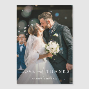 Personalisiertes Foto Hochzeit Danke Magnet