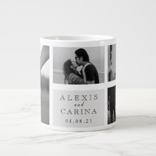 Personalisiertes Foto Hochzeit Jumbo-Tasse