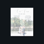 Personalisiertes Foto Hochzeit & Vows Canvas druck Leinwanddruck<br><div class="desc">Modernes und elegantes Design bedruckt Personalisiertes Foto Wedding & Vows Canvas Print,  das mit Ihrem Text angepasst werden kann. Bitte klicken Sie auf den Button "Anpassen" und verwenden Sie unser Design-Tool,  um diese Vorlage zu ändern. Karo im Grafikdesign-Store für andere Produkte,  die diesem Design entsprechen!</div>
