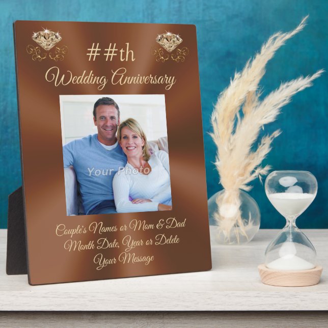 Personalisiertes Foto, Hochzeitsplatz Fotoplatte (Seite)