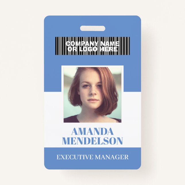 Personalisiertes Foto-ID-Abzeichen Ausweis (Vorderseite)