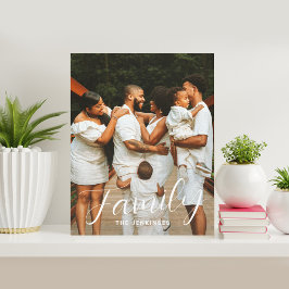 Personalisiertes Foto in Familienleben - überwunde Leinwanddruck