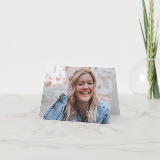 Personalisiertes Foto Karte (Vorderseite)