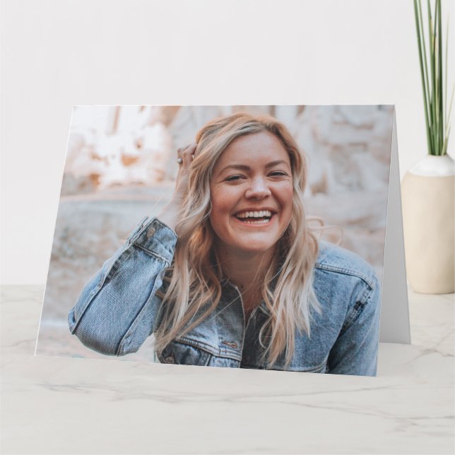 Personalisiertes Foto Karte (Vorderseite)