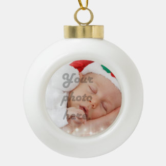 Personalisiertes Foto Keramik Kugel-Ornament